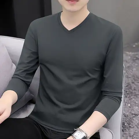 10 best sales v-ringade t-shirts för män - №10