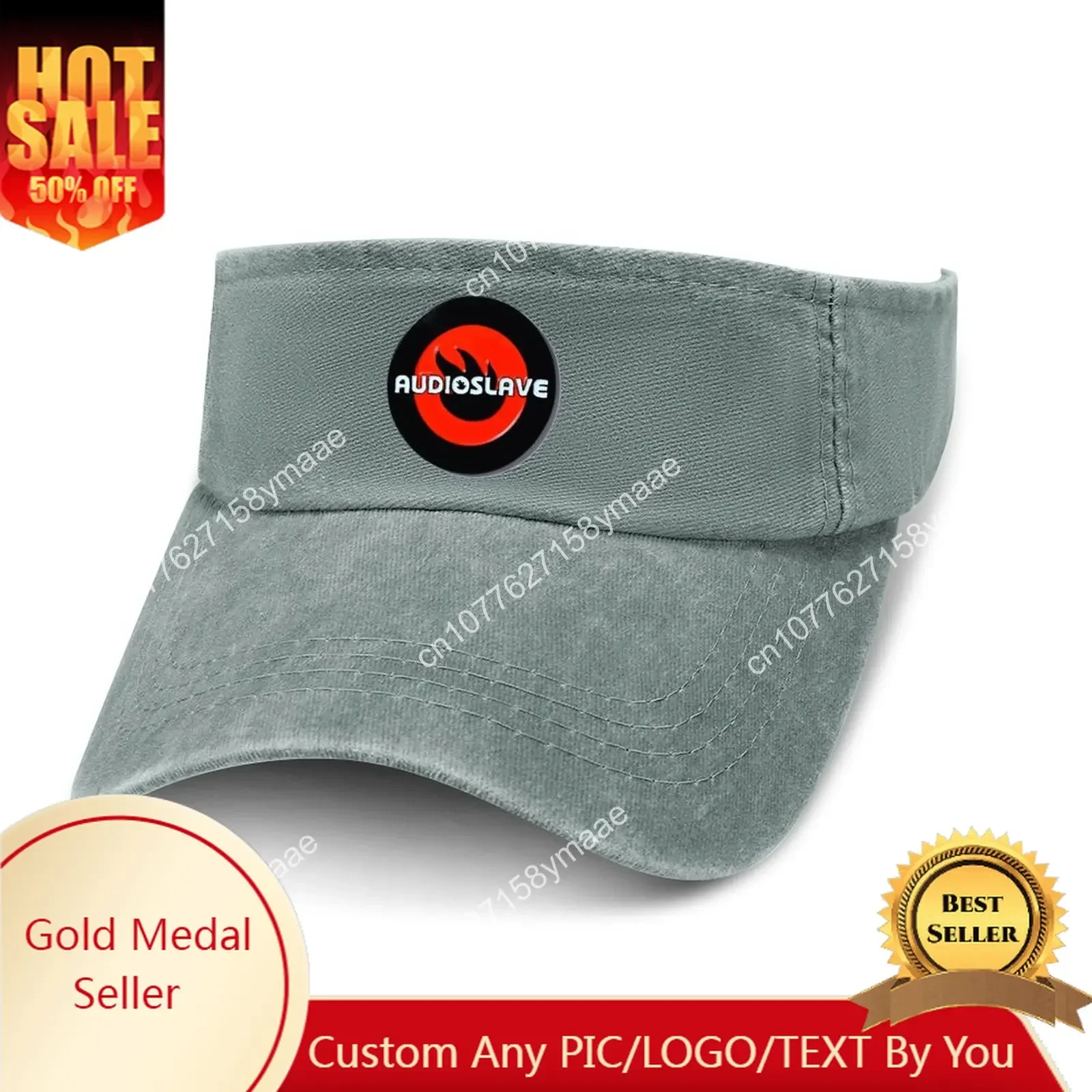 

Audioslave Sun Visor Leaky Top Cowboy Hats Mens Womens Customize DIY Cap Sports Baseball Tennis Golf Caps Empty Open Top Hat