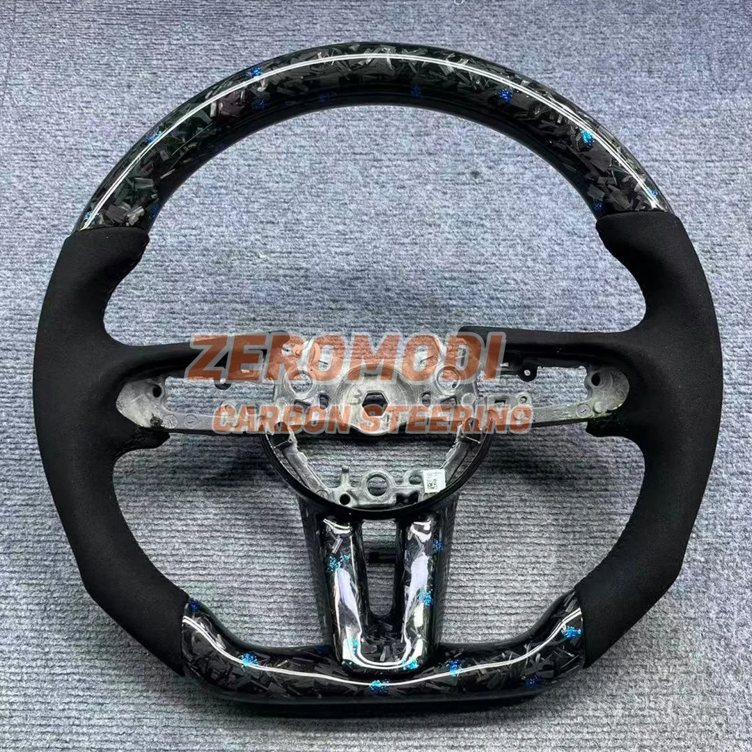 Custom 100% Real Carbon Fiber Steering Wheel Fit for Mazda 3 CX-30 CX-50