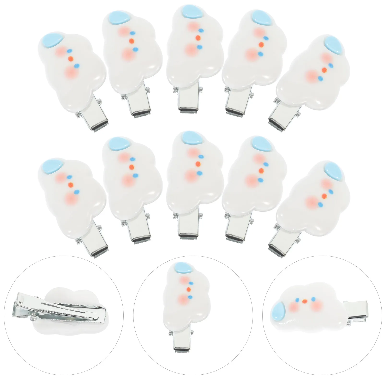 

10Pcs Cloud Hair Clips Cute Small Barrettes Girls Side Bang Holders Kids Hair Accessories Barrettes for Young Girls