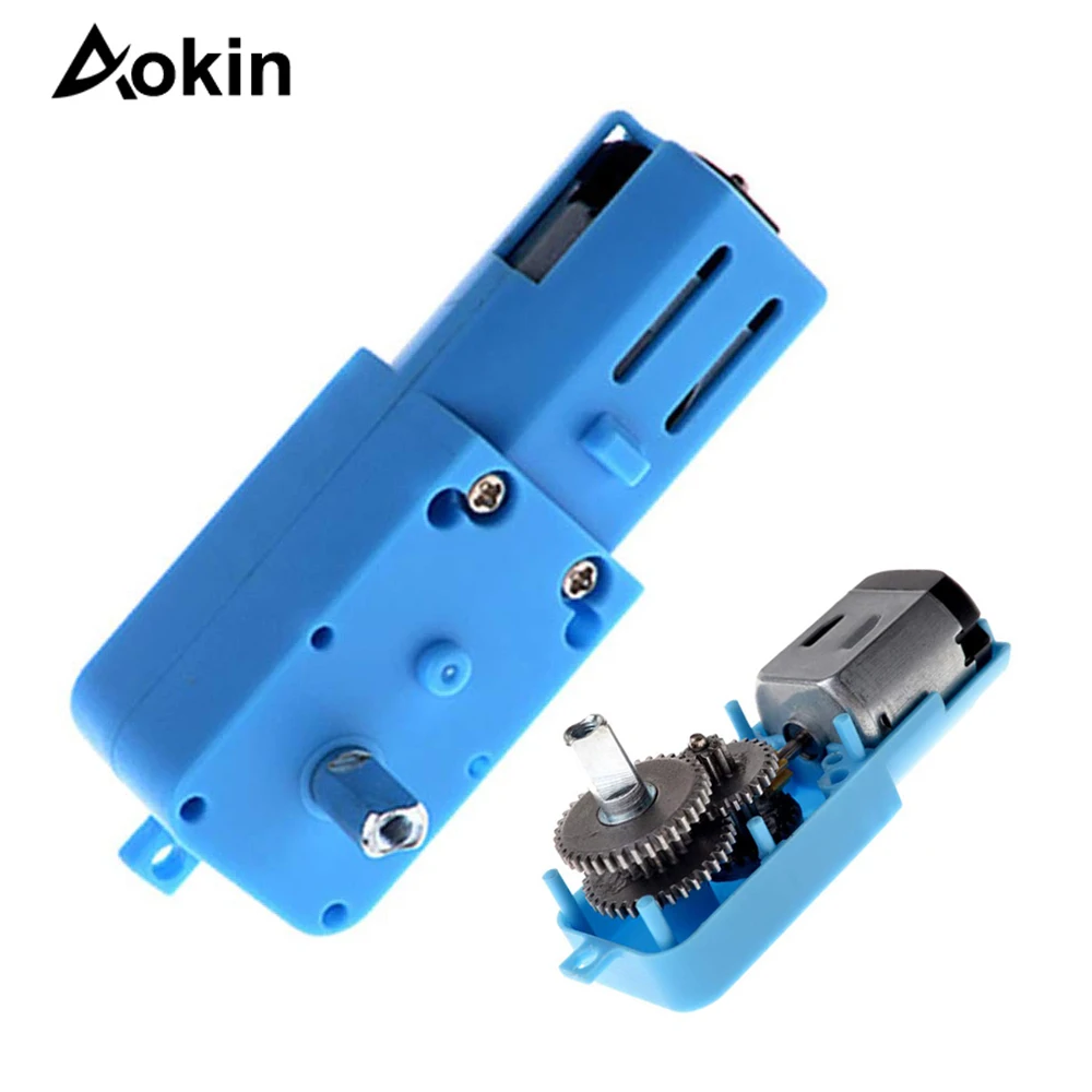 DC 3V-6V 1:90 Gear Motor Reducer All Metal/Half Metal Single Axis Gear Motor Robot Intelligent Vehicle Speed Reducer TT Motor