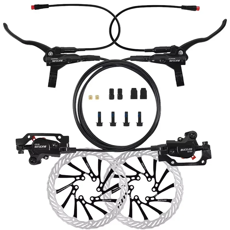2-zuiger e-bike schijfremset Power Off fiets hydraulische schijfrem E-scooter Power Control Shifter fietsremmen 160 rotoren