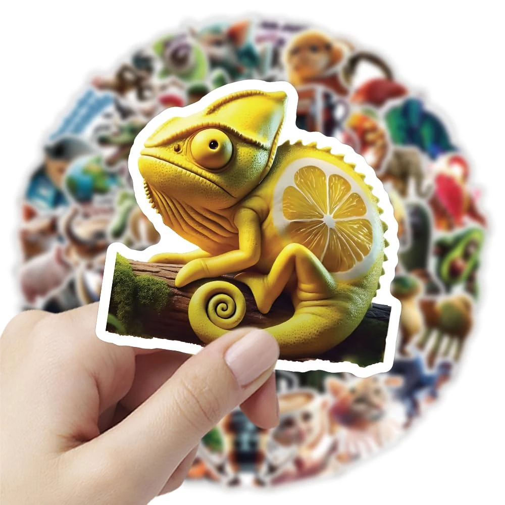 AliExpress NONE 100/50PCS AI Abstract Brainrot Abstract Stickers Fun Tung Tung Sahur Italian Brainrot Graffiti Decals DIY Scrapbook Laptop Bike