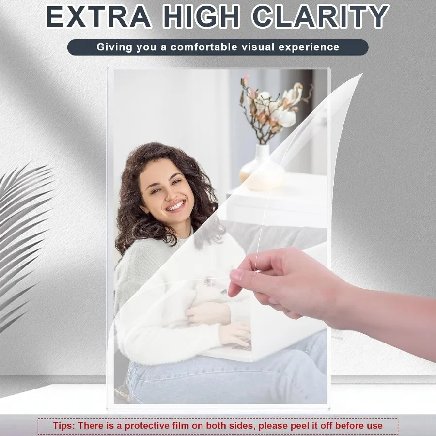 Protector de impresión rígida de 11 "x 17", fundas de plástico duro para impresiones, cubierta de menú, hoja resistente, protector de carteles, plástico transparente S, 5 uds.