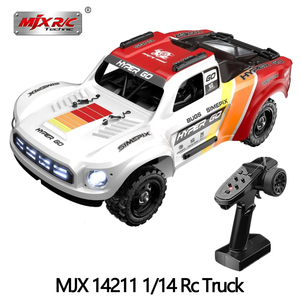 

MJX Hyper Go 14211 Бесщеточная система питания 4WD в масштабе 1/14 с профессиональным высокоскоростным дрейфом ESC RC Truck для взрослых