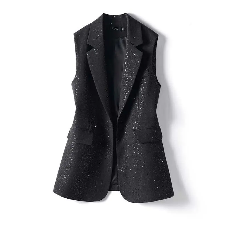 Suit vest women's spring and autumn with 2025 temperament split fork on both sides new outside