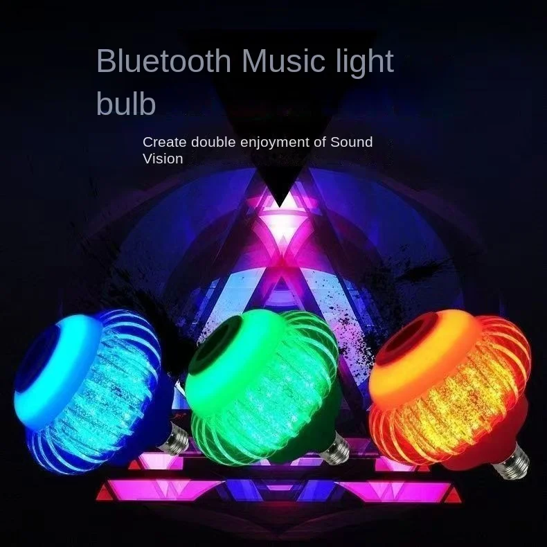 Bunte LED-Bluetooth-Smart-Glühbirne für Schlafzimmer, KTV, RGB-Stimmungsbeleuchtung mit Fernbedienung zum Farbanpassung und Dimmen
