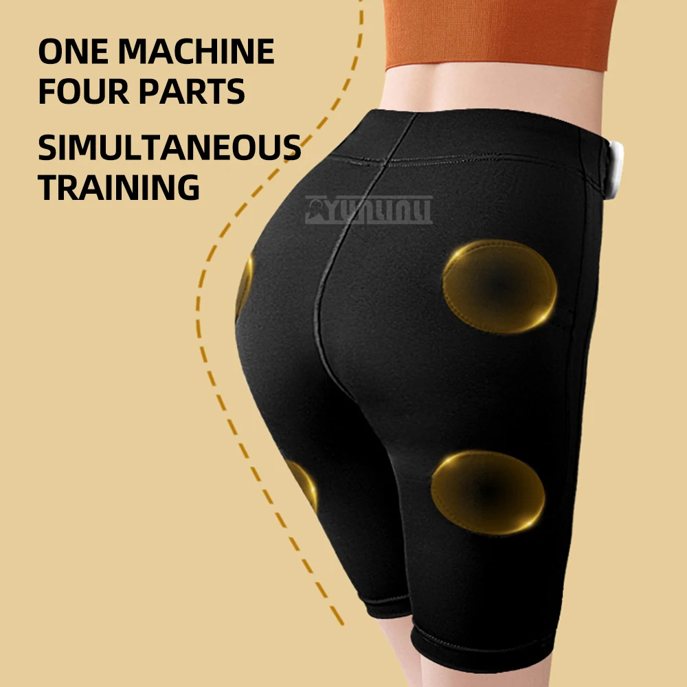 Fitness pants buttocks legs yoga abdominal pants pulse massage hip lifting pants