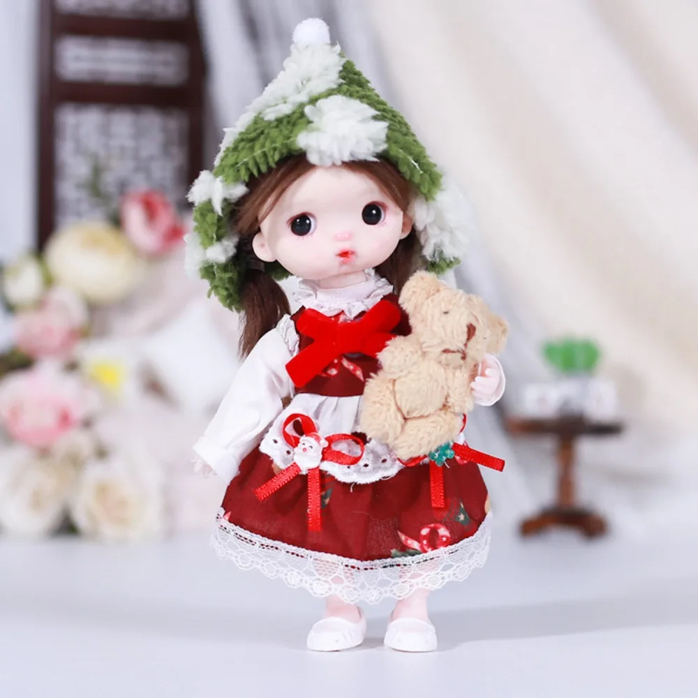 Simpatico vestito Lolita Vestiti per bambole BJD Set natalizio Accessori giocattolo Bambole Bjd Gonna Abito di moda Bambole Abbigliamento fai da te Bambini