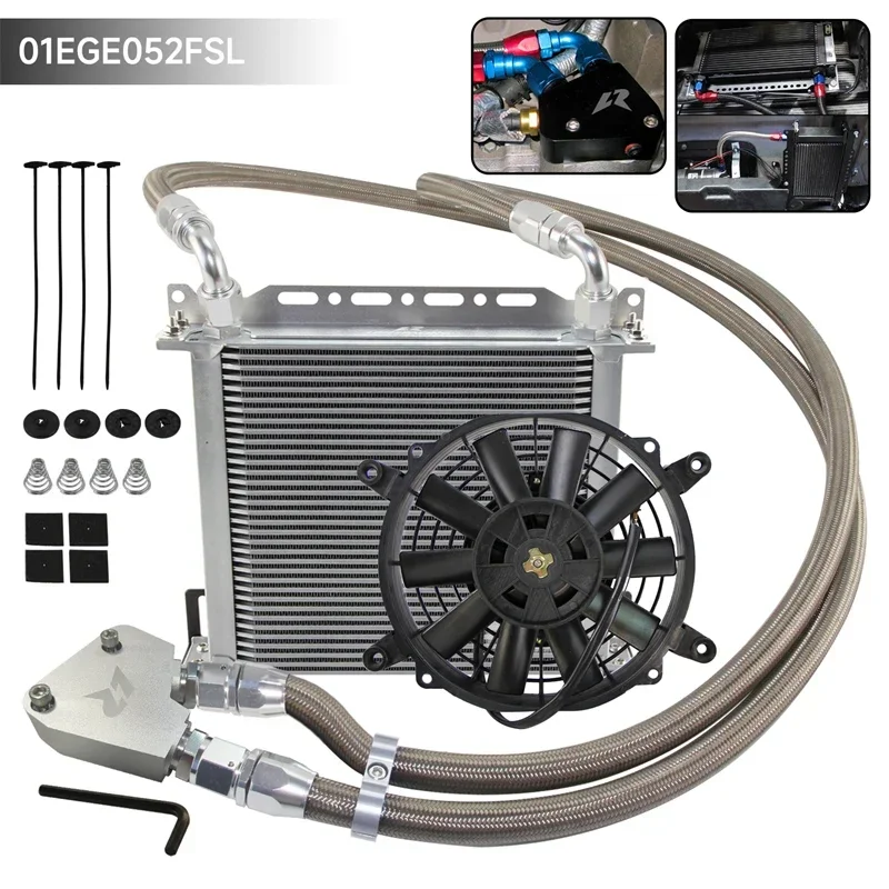 Oil Cooler Fan Kit 30/34 Row for Cadillac CTS-V 04-06 Corvette C5 97-04 C6 05-13 C7 14-19 Camaro Firebird 98-02 LS1 LS2 LS3