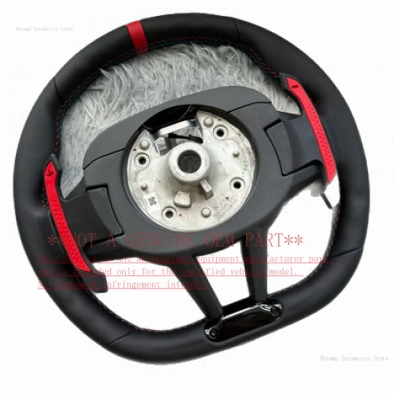 For Bmw CS Full Leather Carbon Frame Red Mark Sport Steering Wheel G20 G30 G05 G01 G22 G11 G02 G06 Horn Cover Decorative Cover