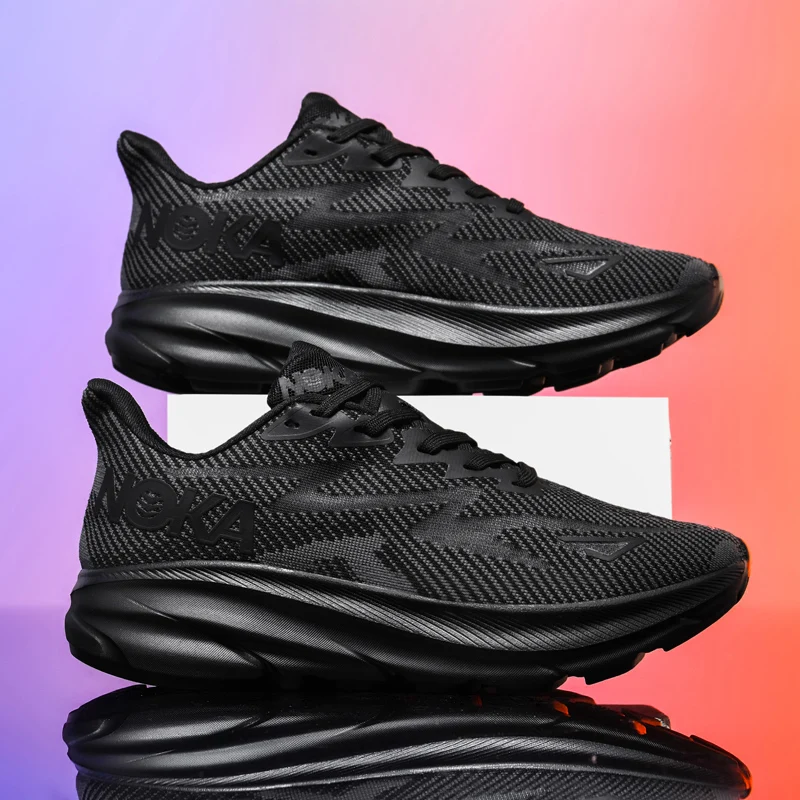 Best-Selling Men's Marathon Running Shoes Casual Sports Shoes Cushioning Thick Soles Soft and Breathable Quick-Dry Sports Shoes