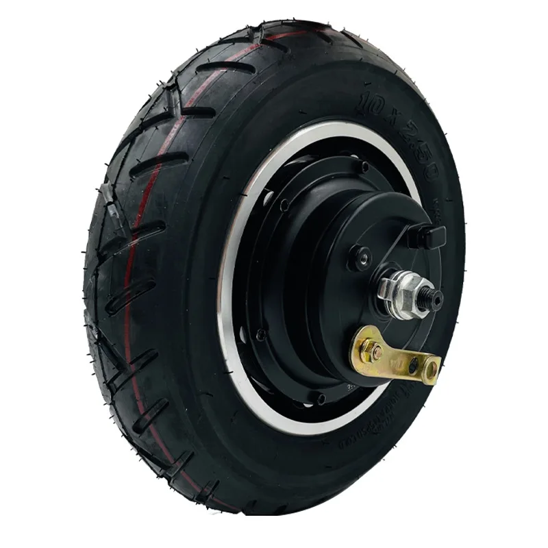 10 inch 350w500w24/36/48v electric skateboard brushless wheel drum brake motor with tire mini electric vehicle motor