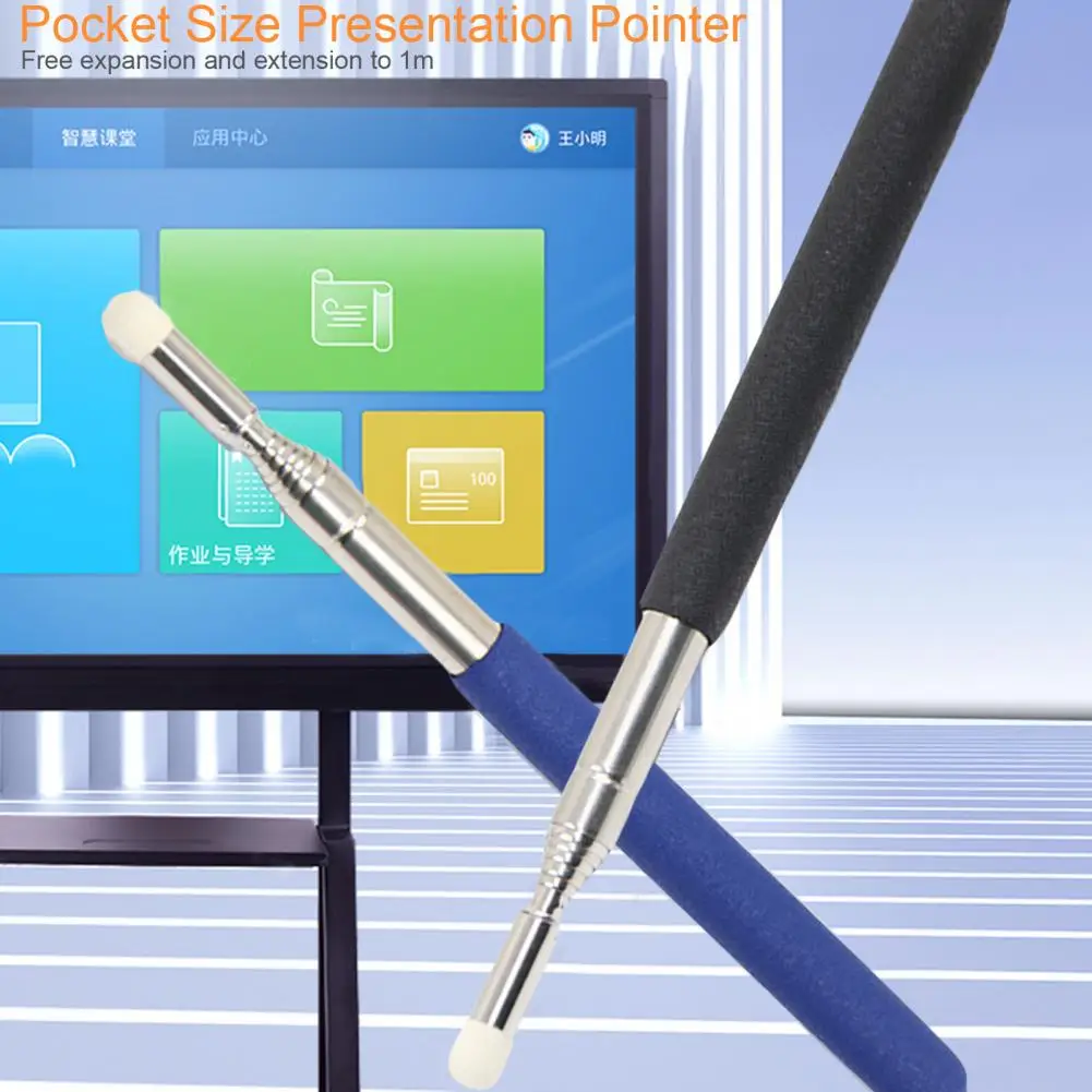 Anti-slip  Small Mini Multi-purpose Presentation Pointer Pen Retractable Pointer Pen Sensitive   Office Supplies