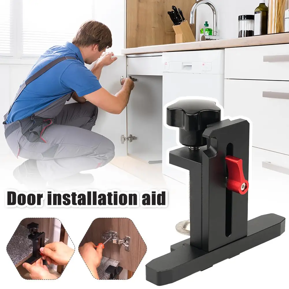 

Easy Install Cabinet Door Mounting Jig Wardrobe Door Install Door Panel Fixed Cabinets Tools Aid Lifting Leveler Hidden Mou B6B3