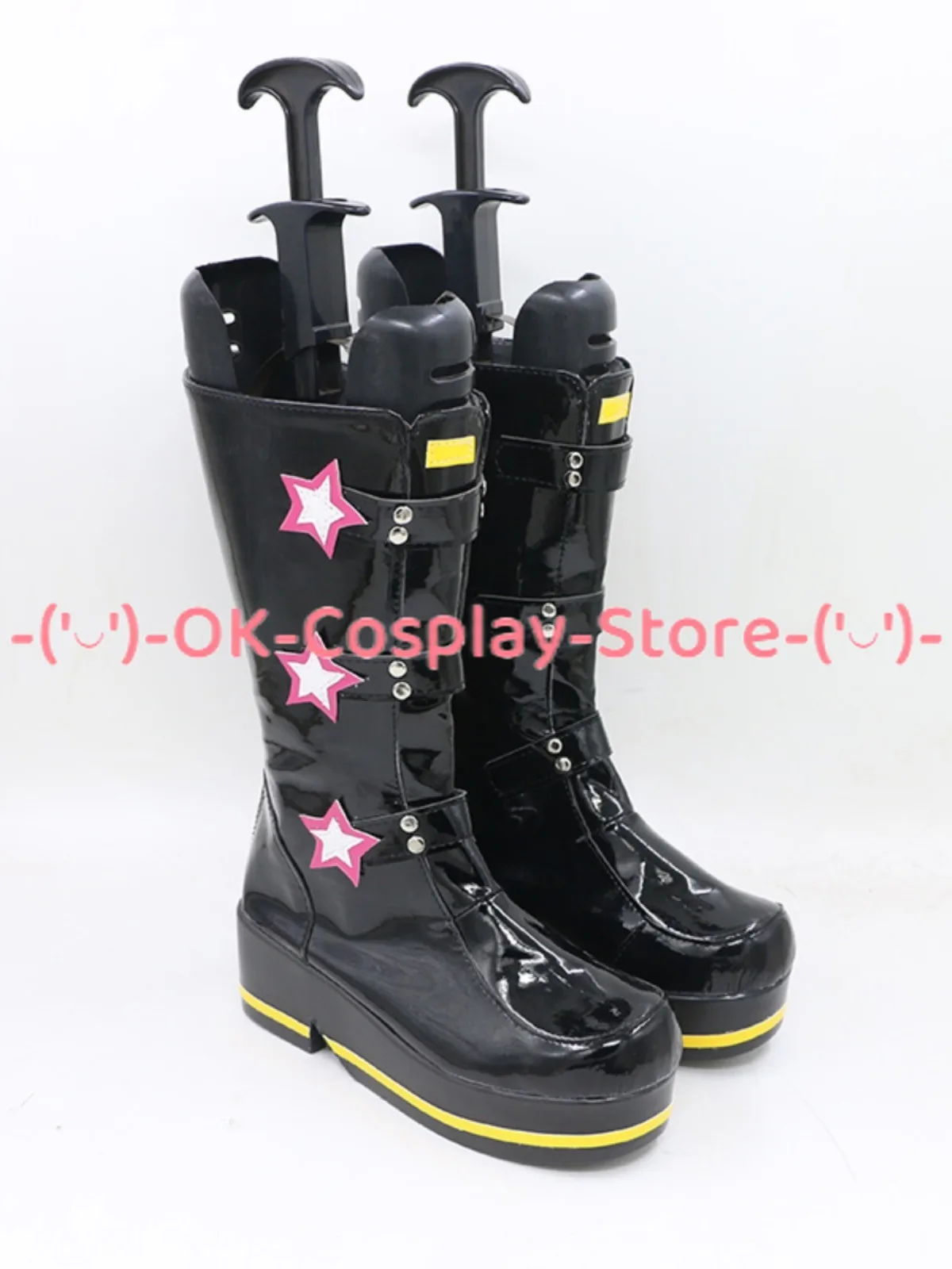 Rin Cosplay Shoes Halloween Carnival Boots Cosplay Prop Anime PU Leather Shoes Custom Made