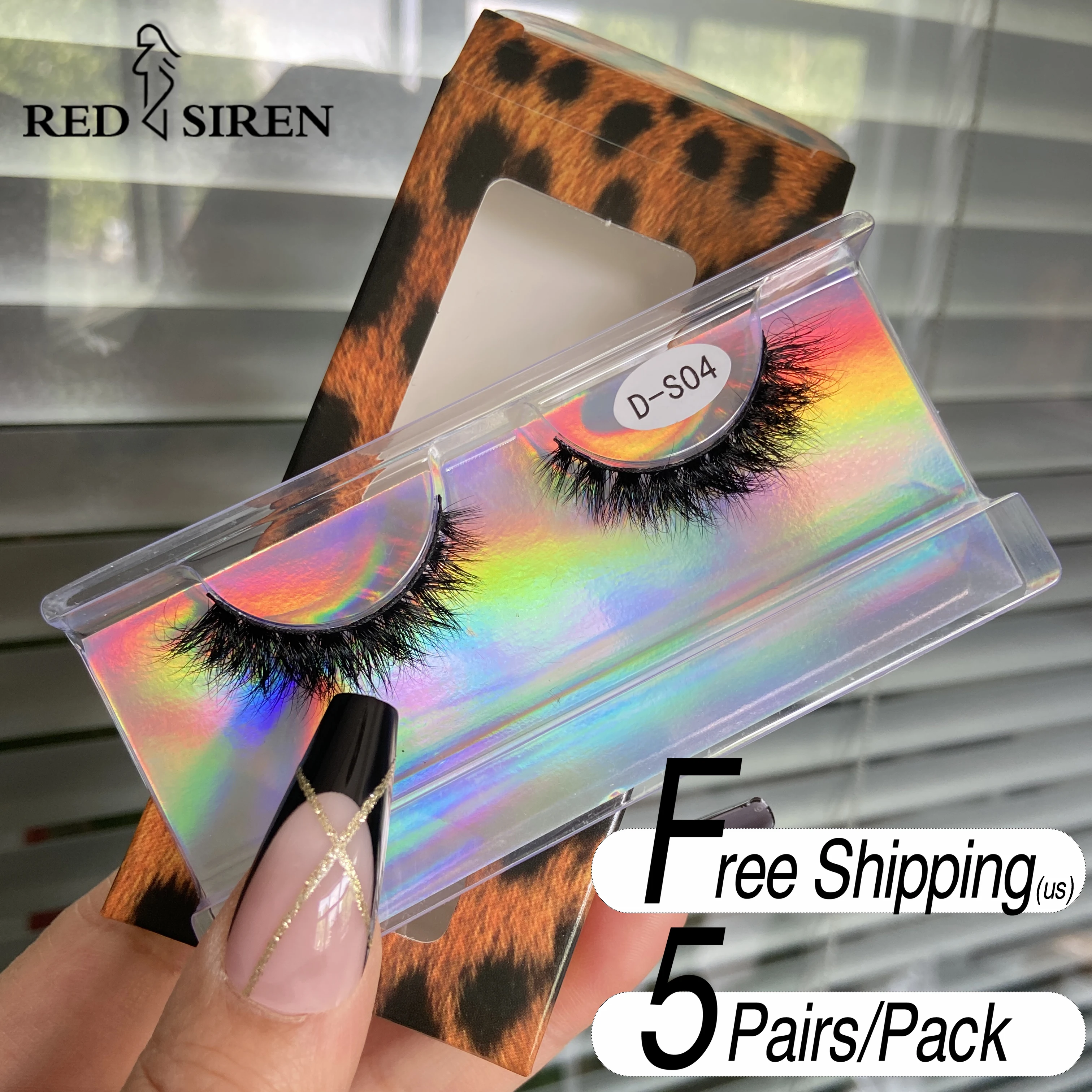 5Pairs/Pack High Quality Natural Look Fluffy 3d Mink Lashes Factory Sale