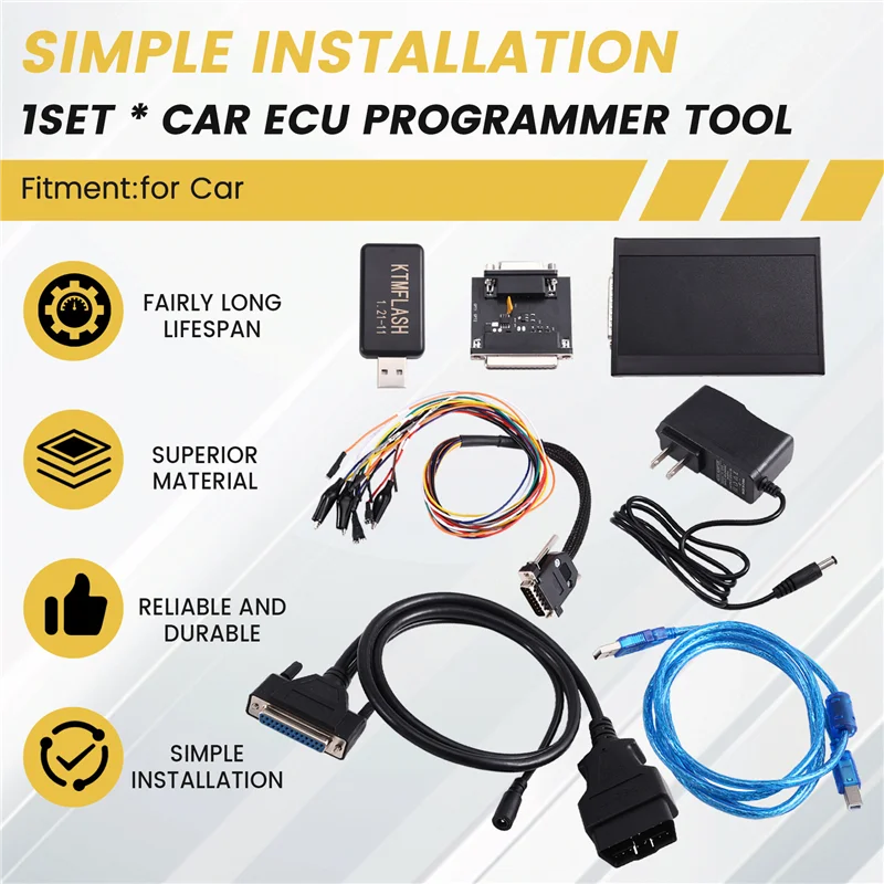 A99F-Car ECU أداة فلاش مع USB دونغل قراءة وكتابة وظيفة V1.21-11 PCM ECU مبرمج الولايات المتحدة التوصيل