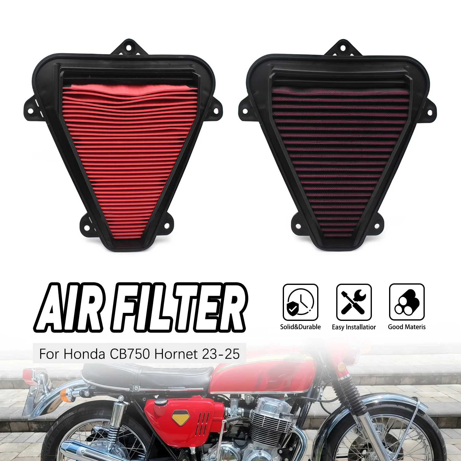 

Motorcycle Accessories High Air Filter Cleaner For Honda Transalp XL 750 XL750 CB750 Hornet CB 750 2023-2025