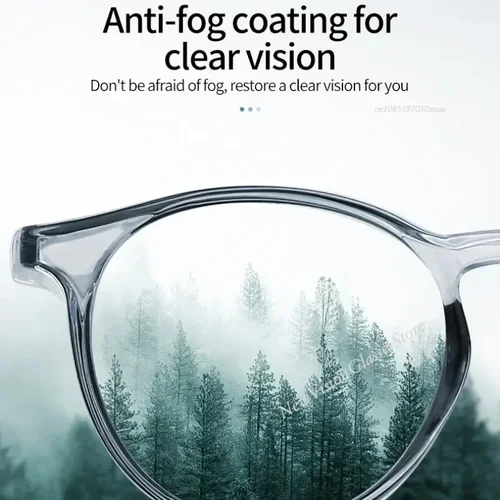 Imagen 2 del producto Gafas de sol fotocromáticas polarizadas protectoras con protectores laterales, bloqueo de luz azul, antialérgicas, antiniebla, contra salpicaduras de viento