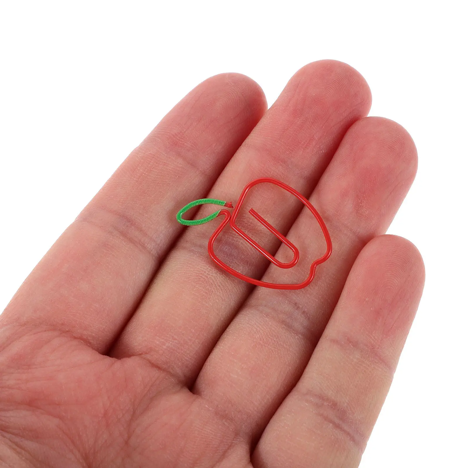 

100Pcs Cute -Shaped Metal Paper Clips Creative Novelty Office Journal Clips Decorative Small Paperclips for Notes Pages