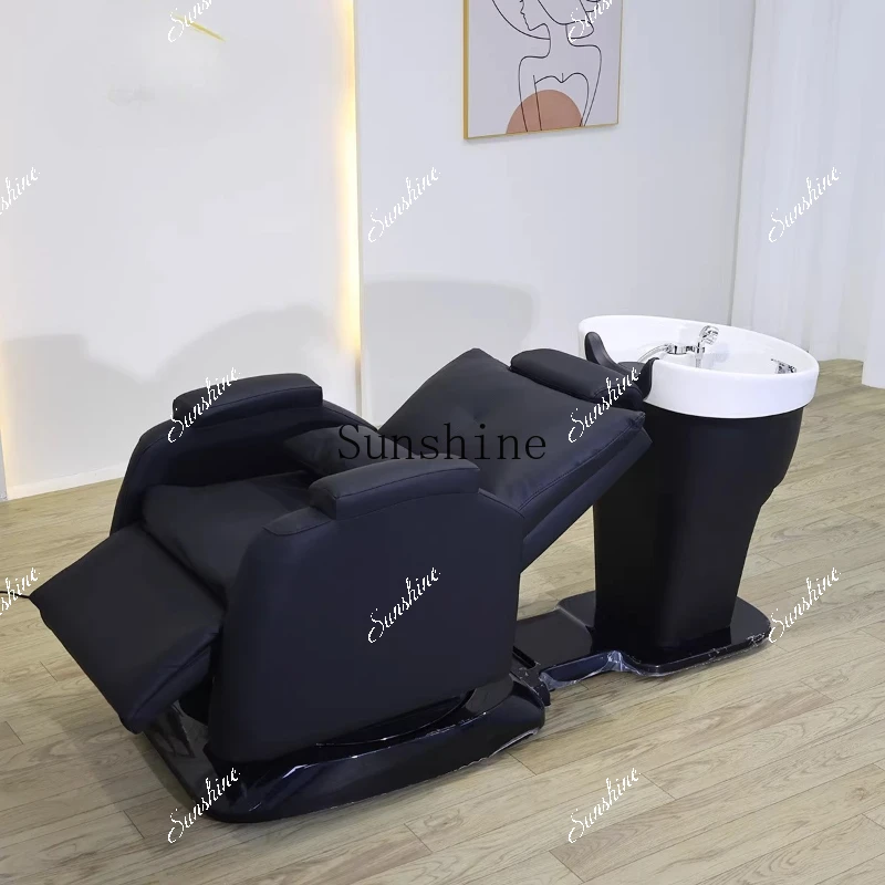 Intelligent automatic hair chair flush bed scalp care multi-functional rotating integrated massage  TF