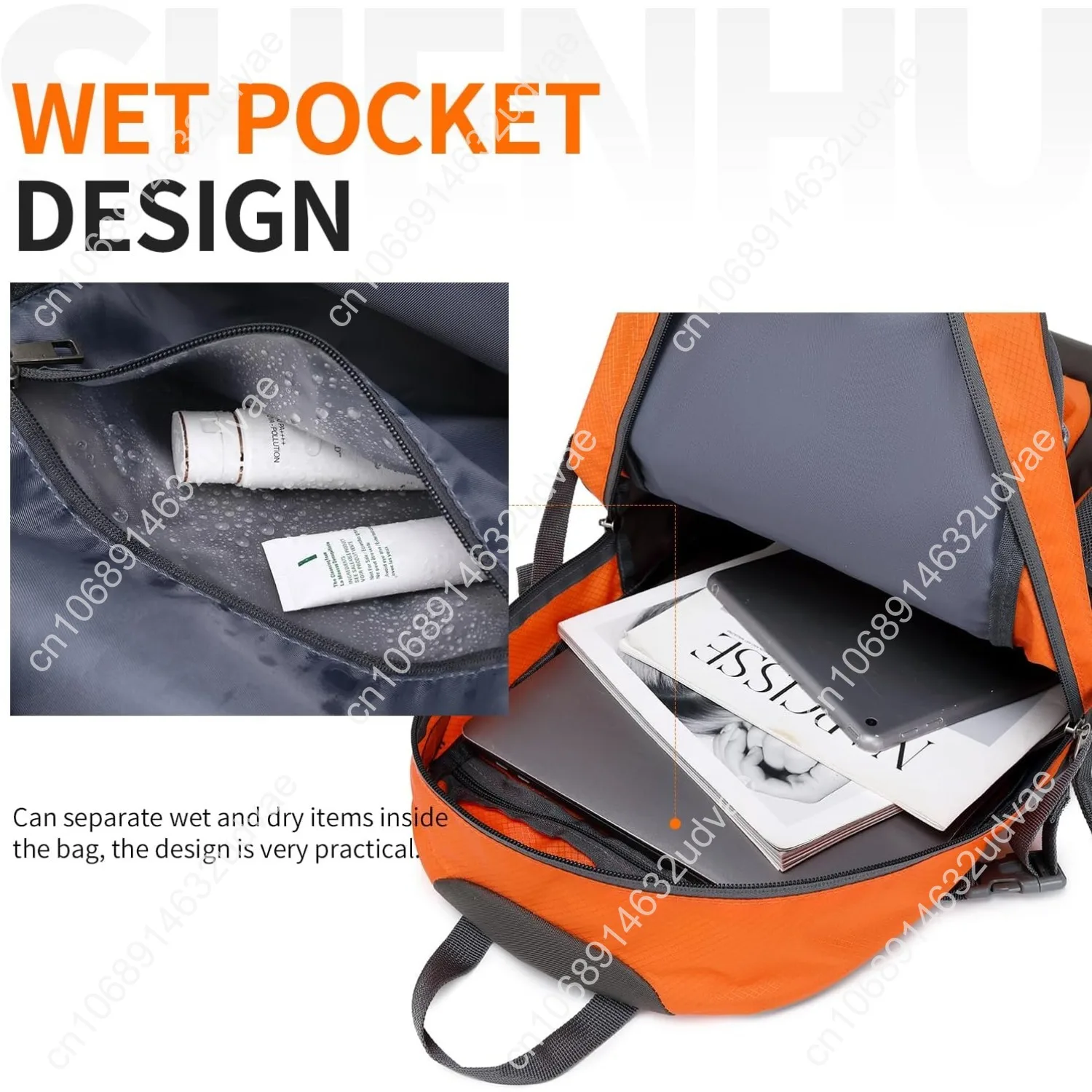 40L Hiking Backpack Lightweight Daypack Waterproof Travel Camping Backpack for Men Women Sport Packable