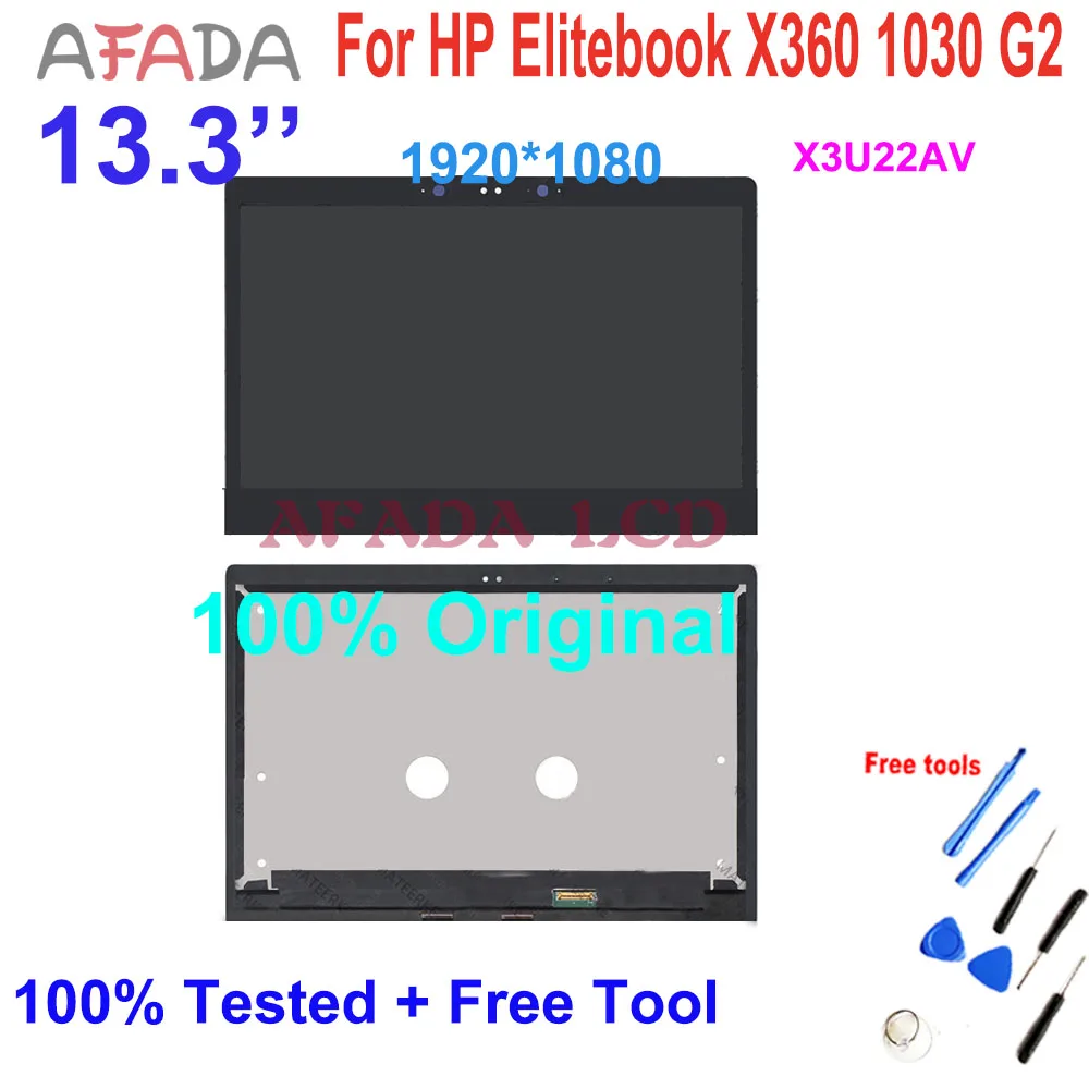 13.3'' LCD For HP EliteBook X360 1030 G2 LED LCD Display Touch Screen Digitizer FHD 1920*1080 30pin Lcd Display