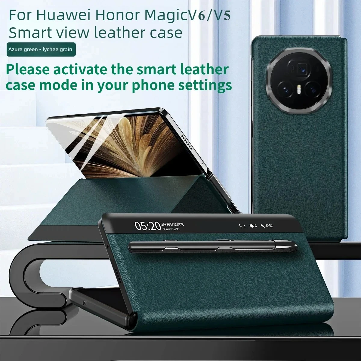 Foldable Screen Smart Flip Case for Honor Magic V6 V5 V3 V2 