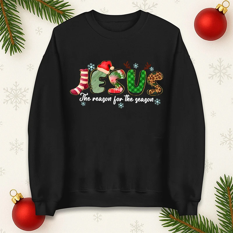 イエス クリスマス スウェットシャツ パーカー ジョン フェイス クリスチャン イエス 宗教的パーカー クリスチャン ジャンパー ロパ ムヘール イエス キリスト セーター