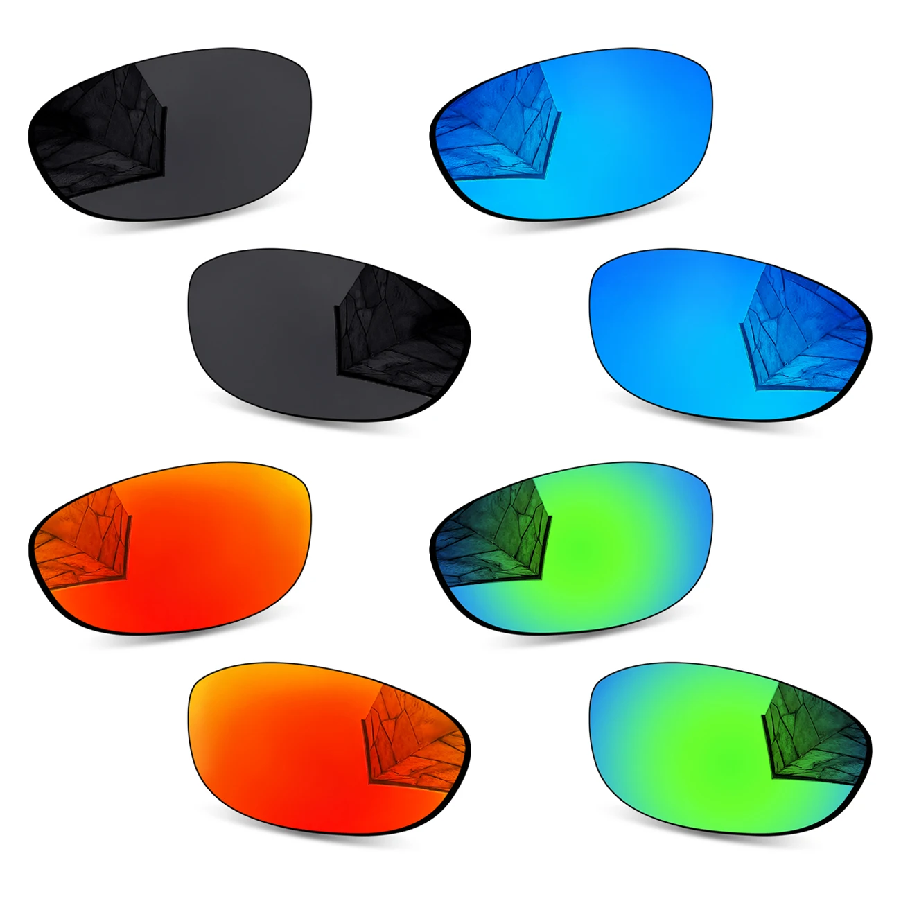 

1.5mm Polarized Replacement Lenses for Oakley Straight Jacket 2007 Sunglasses - Impact-Resistant Material
