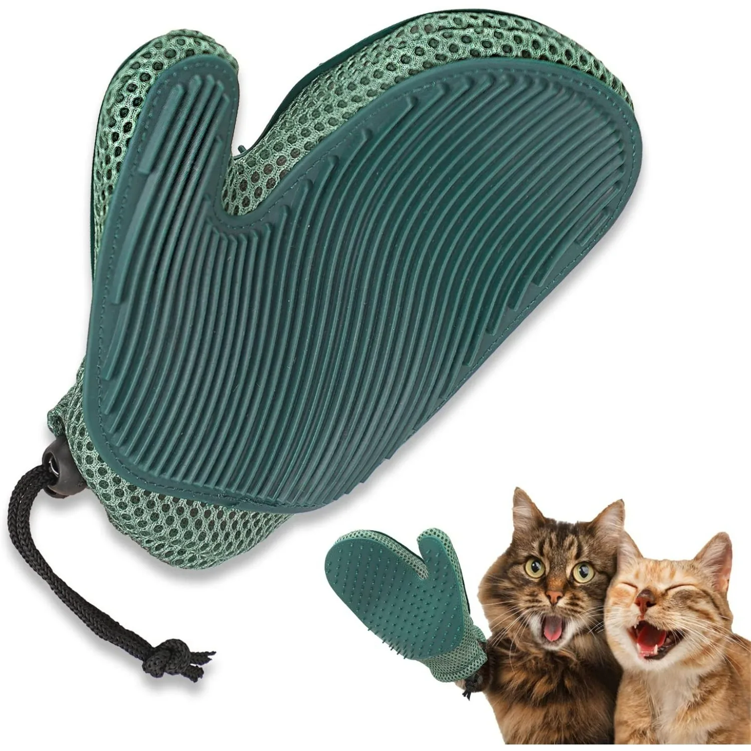 1pc Katzen pflege handschuh 2 in 1 weiche Massage Tierhaarent ferner Bürste für die Pflege desh edding saubere Couch Teppich Hund Katze Pelz Handschuh