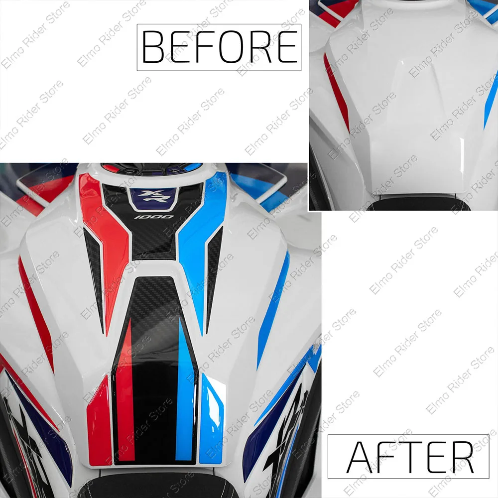 3D Gel Epoxy Resin Protective Sticker For BMW S1000XR 2024 Tank Pad New Fairing Shell Sticker Decal