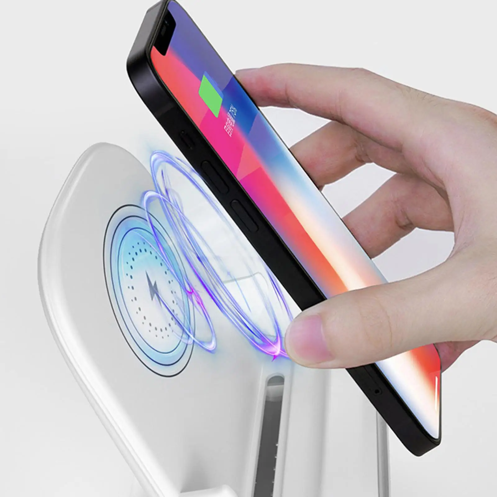 Muilt-Protection 15W Wireless Charger Station & Stand Safer Charging Easy to Use Fast Charging Professional Reliable Stylish