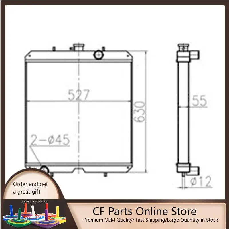 Buy Water Tank Radiator ASS'Y 21W-03-41110 for Komatsu Excavator PC78MR-6 PC78US-6 PC78UU-6