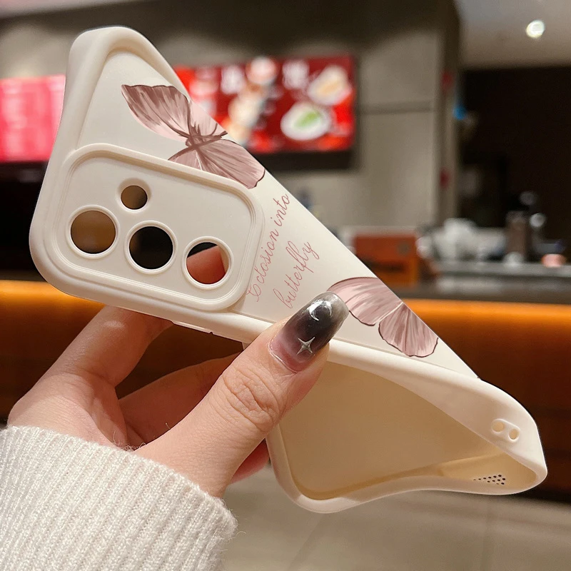 Retro-Handyhülle mit Schmetterlingsdruck für Samsung Galaxy A57 A18 A37 A27 A17 A56 A15 A55 A54 S26 S23 S24 S25 Ultra S26 FE, weiche Schutzhülle – Detail 5