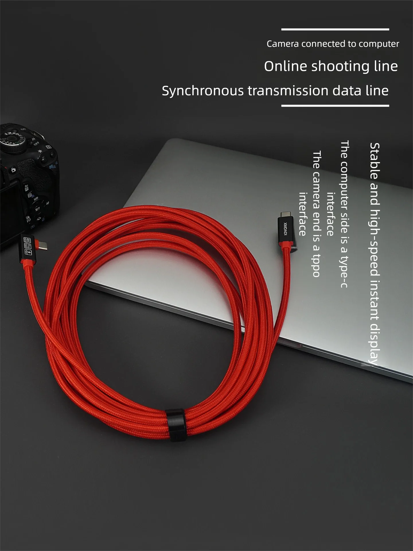 Shooting Line Camera USB Data Cable Connect Digital Camera to Computer Data Sync Transfer Cable