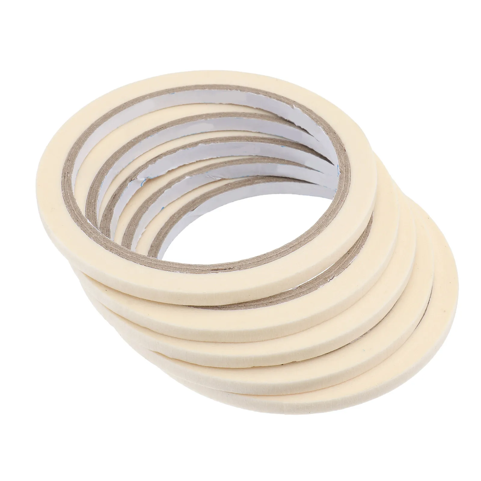 5Pcs 0.5cm Professional Nail Art Tape with Strong Back Adhesive for Flawless Nail Patterns Highlight Tips DIY Decoration Stripe