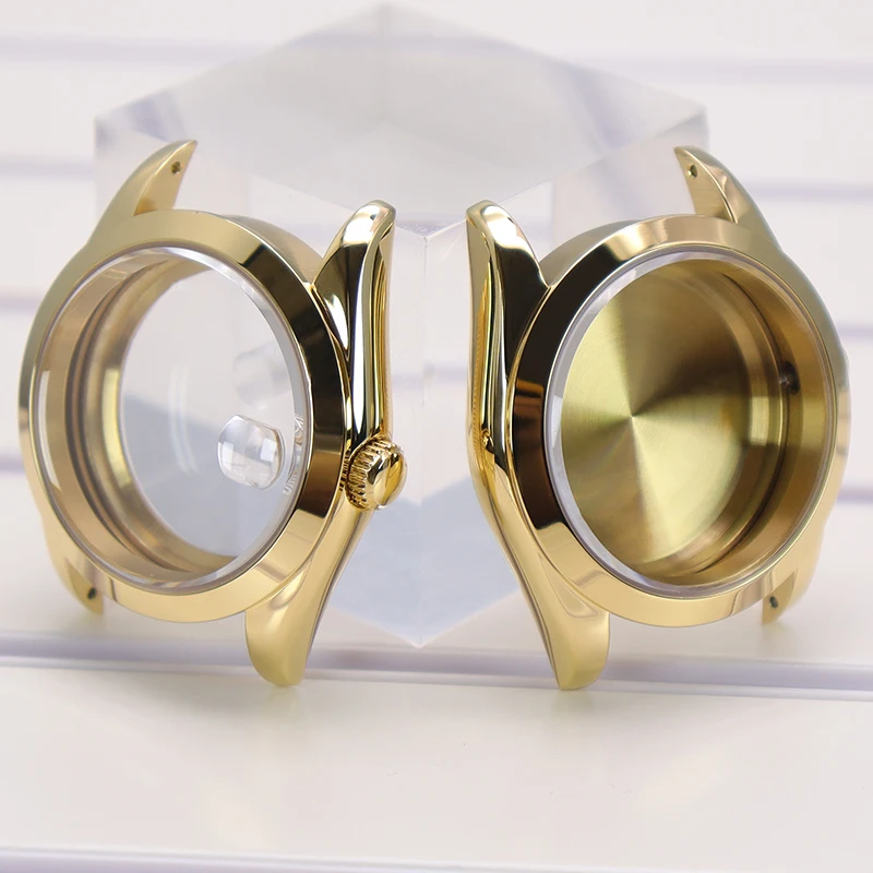 36mm 40mm Gold Luxus Herren Uhrengehäuse Teile Saphirglas für NH35 NH36/38 Miyota 8215 Uhrwerk 28,5mm Zifferblatt Bestseller Air King – Detail 6