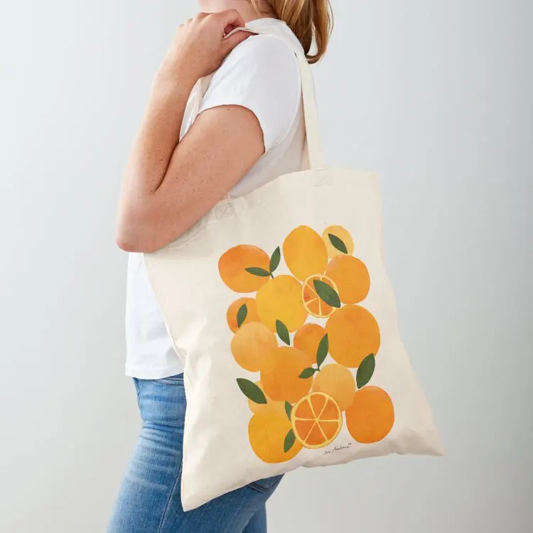 Still life of summer mediterranean oranges Tote Bag