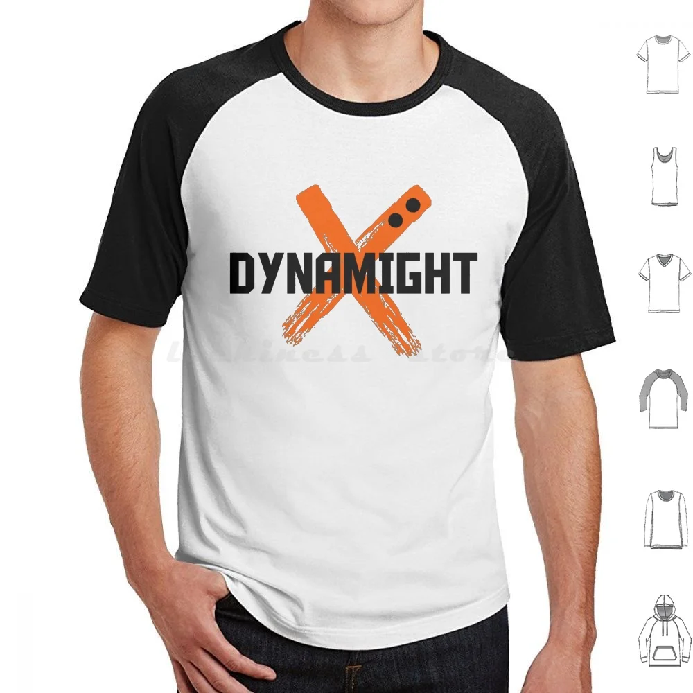 Dynamight T Shirt Big Size 100% Cotton Dynamight Bnha Anime Mha Bakugou Manga Boku No Hero Academia Deku All Might Bakugo