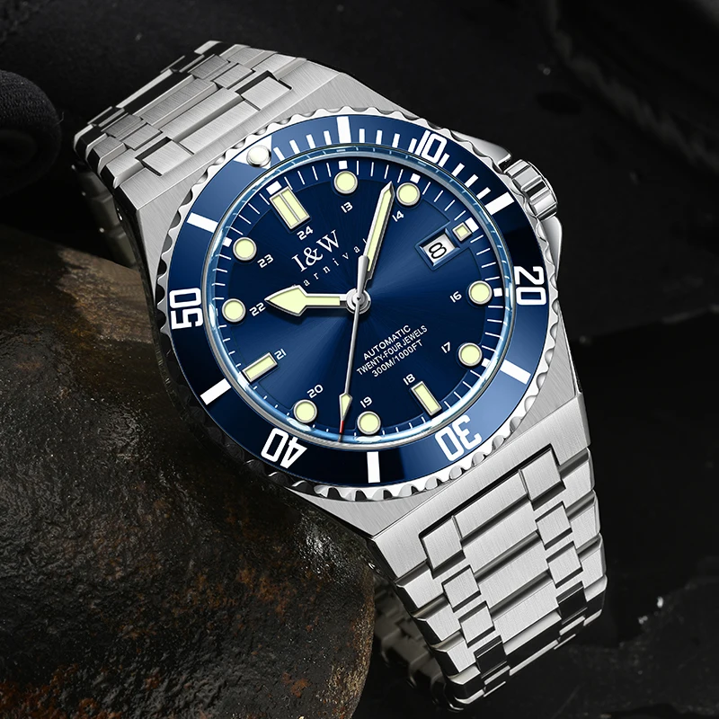 Reloj CARNIVAL Mens Dive Mechanical Watch Brand Luxury MIYOTA 8215 Automatic Movement Wristwatches for Man Waterproof Men Montre