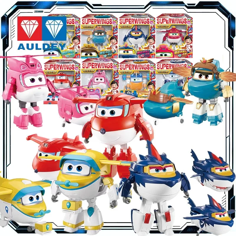 Figura de Anime Original de Auldey, Super Wings 19, Nuevo Personaje Shaqi Cooean Haohao, Figura de Acción Robótica, Juguetes para Niños y Niñas, Regalo Infantil