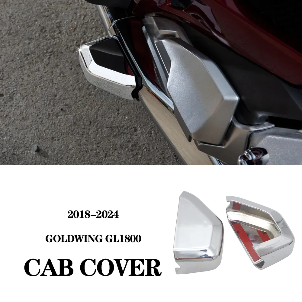 

For Honda Gold Wing Goldwing GL1800 GL 1800 2018-2024 Saddlebag Guard Covers Motorcycle Chrome Accessories ABS Plastic