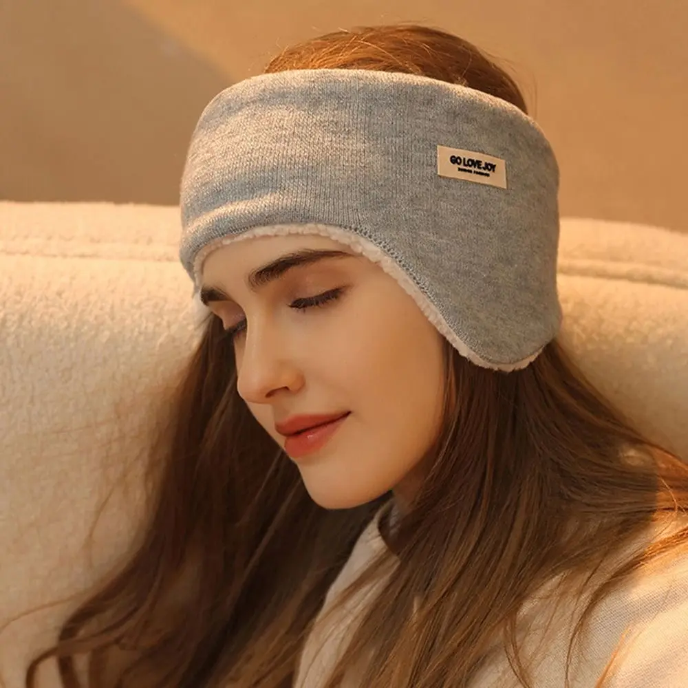 Aquecedores De Ouvido À Prova De Vento Com Isolamento Sonoro, Earmuffs Do Sono, Headwear, Faixa De Cabelo, Outono, Inverno