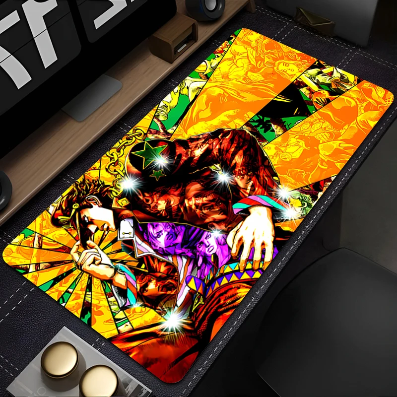 Alfombrilla de ratón para juegos, alfombrilla grande para teclado, accesorios para juegos, alfombrilla para jugador, alfombrilla para mesa, alfombrilla para PC de Anime, alfombrilla para ratón JOJO XL XXL XXXL