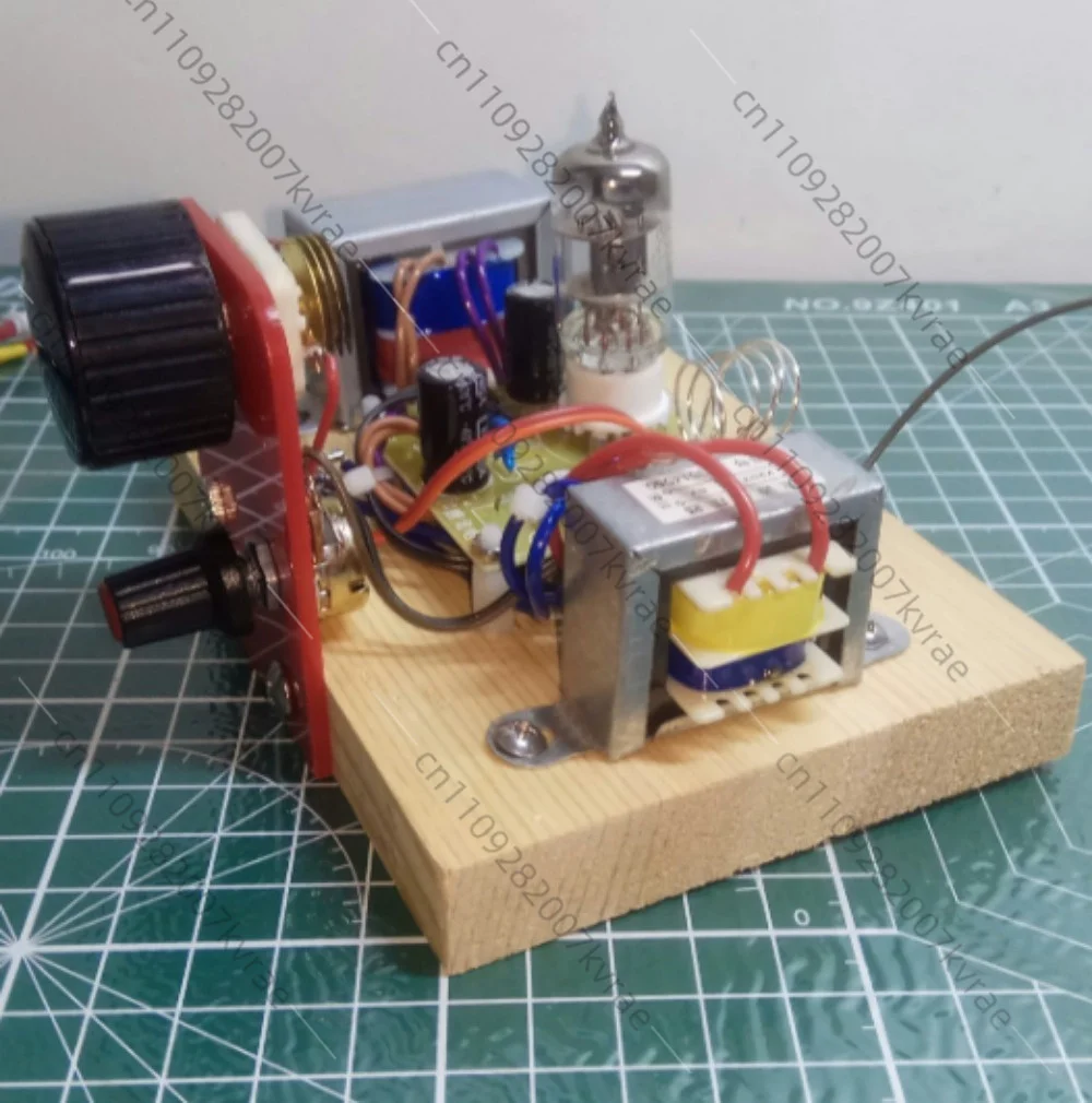 6J1 Vacuum Tube Super Regenerative FM Radio DIY Kit Single Tube FM Audio Receiver Assembly Kit