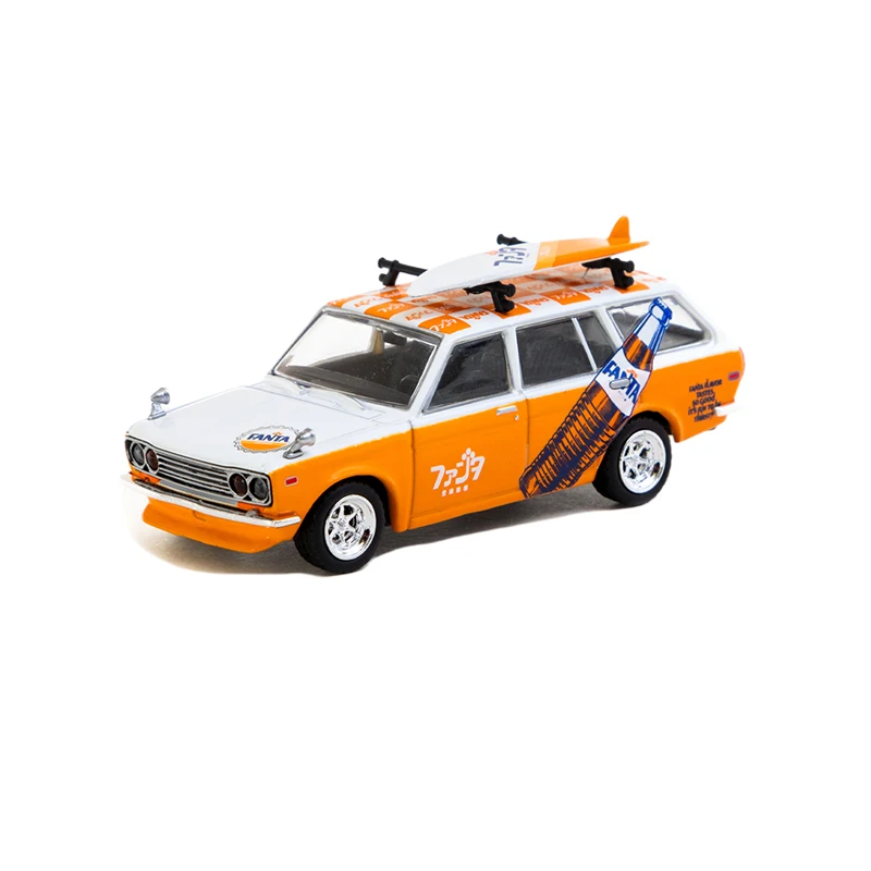 TW Diecast 1/64 Bilancia Dartson Modello In Lega di Auto Dartson Blue Bird 510 Crock Gioca Veicoli Giocattoli per I Ragazzi Regalo Scatola Originale