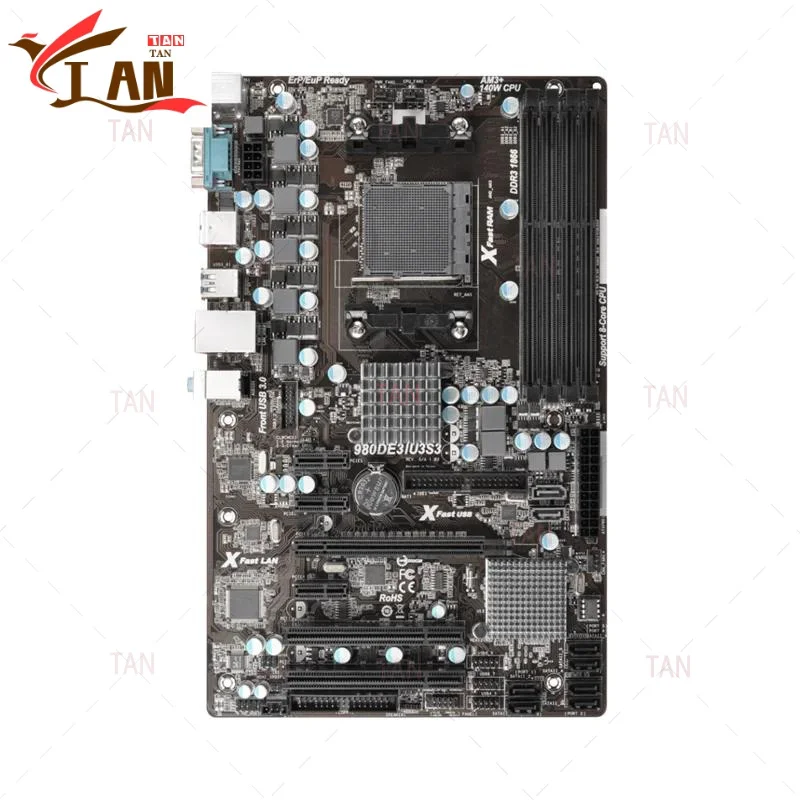 

Для Asrock 980DE3/U3S3 материнская плата 32 ГБ разъем AM3 + DDR3 ATX 760G материнская плата 100% протестирована, полностью работает TAN