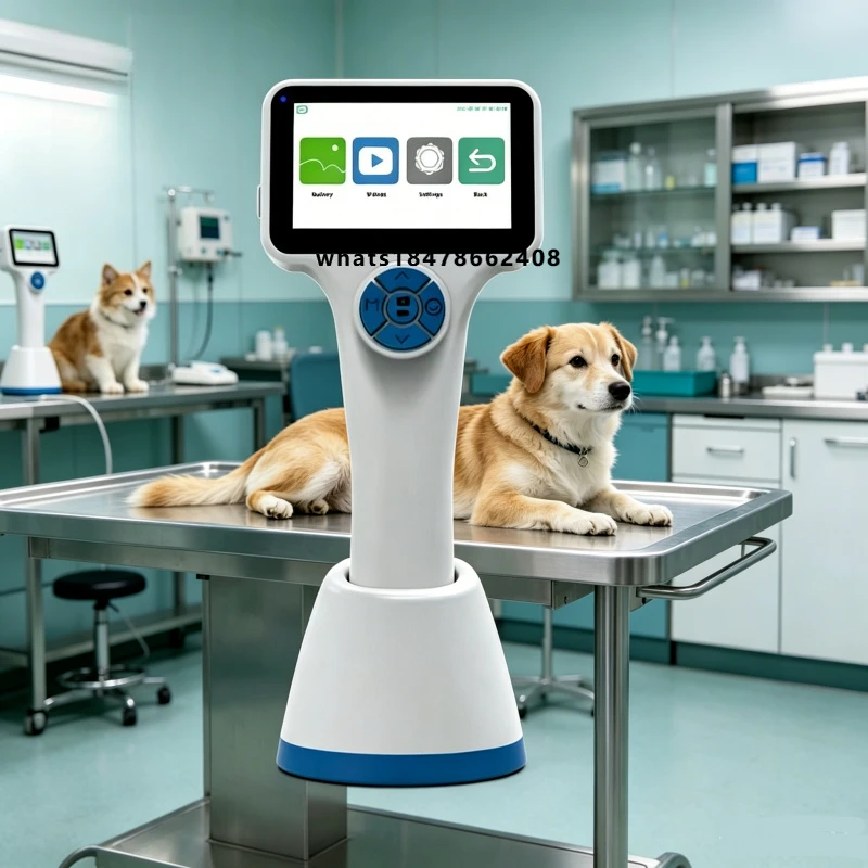 High-quality veterinary otoscope touch screen 6 LED lights to take pictures and videos to record pet ear canal endoscopes